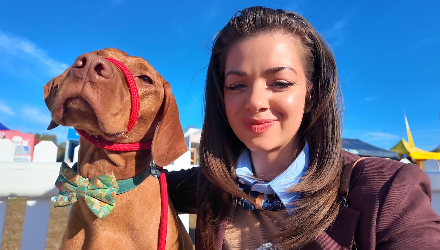Miriam and Kiwi together on a sunny day