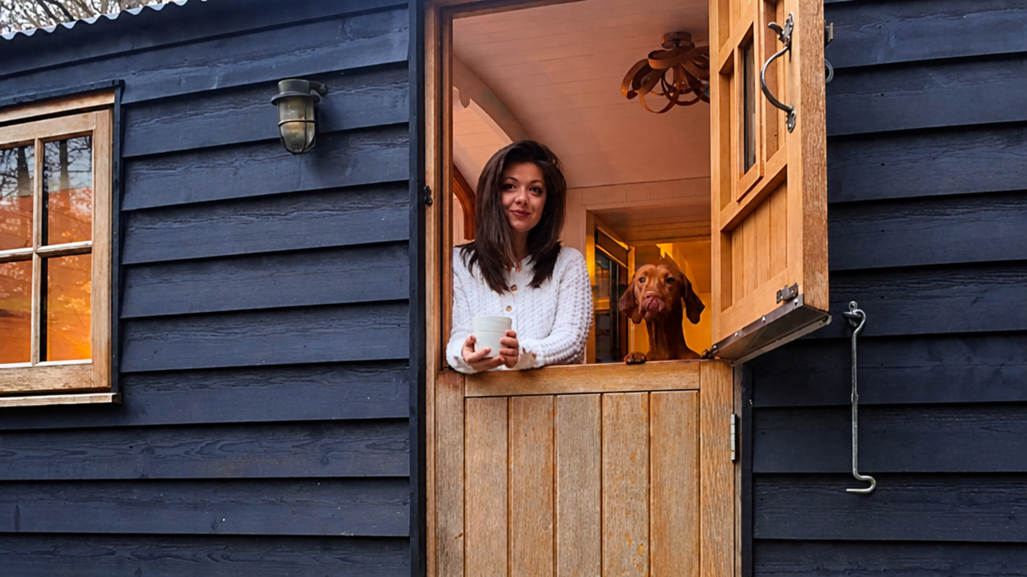 Miriam and Kiwi together at the stable door